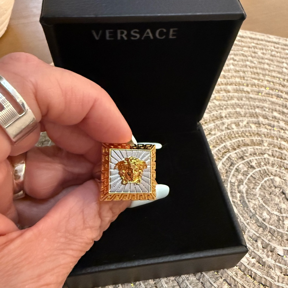 Versace Gold and Silver Ring